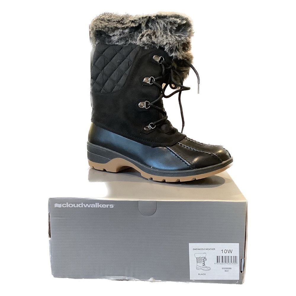 Cloudwalkers WIDE FIT 8.5W-10W Gwen’s Cold Weather Faux Suede Boots (HY08) - Picture 6 of 7